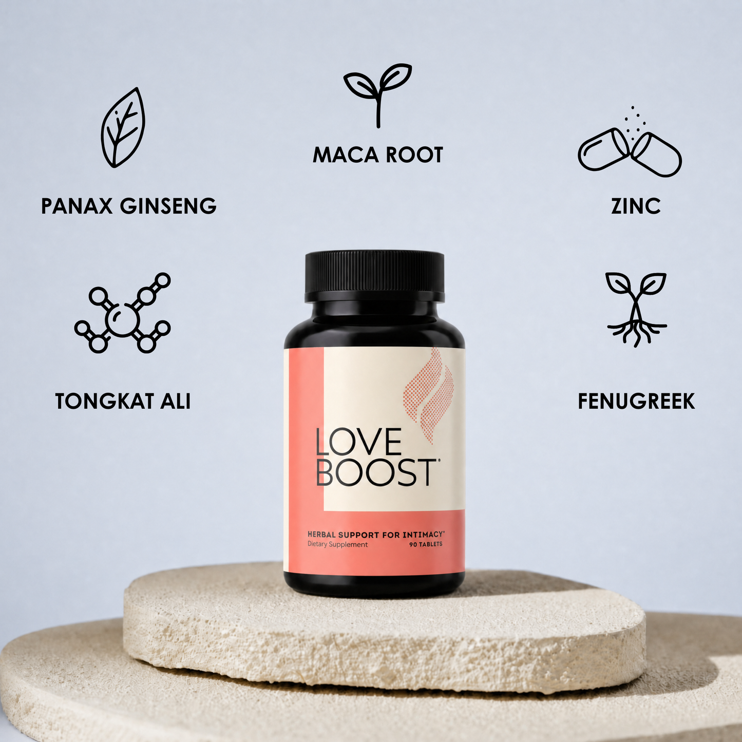 WHOLESALE 24 BOTTLES OF Love Boost - Sexual Intimacy & Libido Herbal Support
