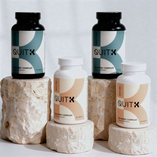 QuitK - 60 Day Supply - Withdrawal & Detox - Day & Night Recovery Complex Pack