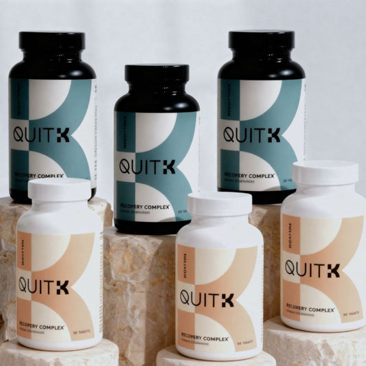 QuitK - 90 Day Supply - Withdrawal & Detox - Day & Night Recovery Complex Pack